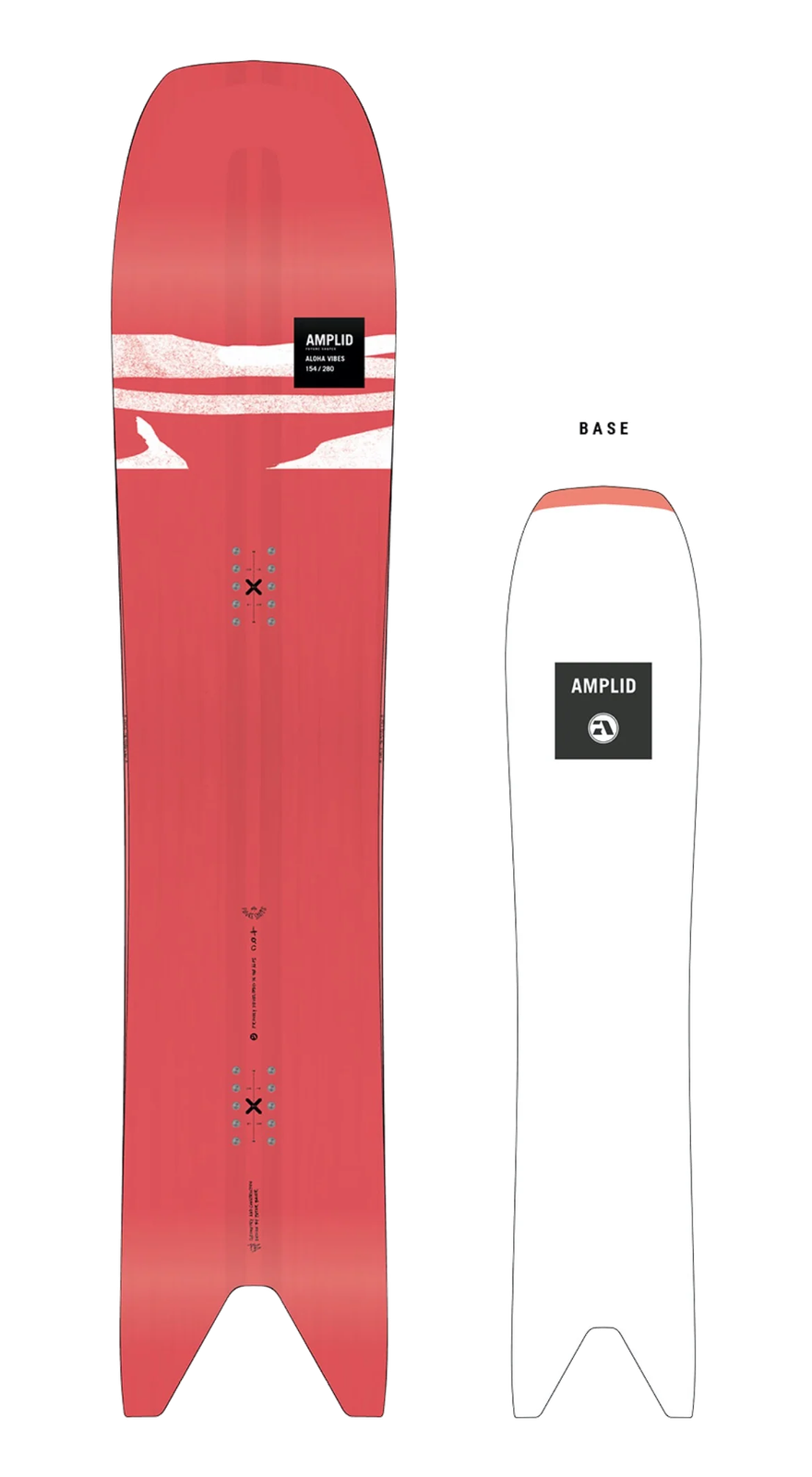 Amplid Aloha Vibes 2025 snowboard, topsheet and base